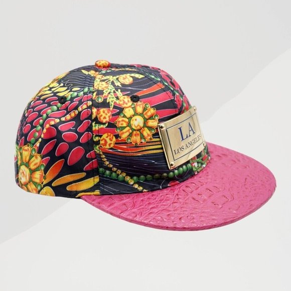 Cocor Sports‎ Cap Los Angeles Cap Adjustable Hook and Loop Alligator/Floral - Picture 1 of 8